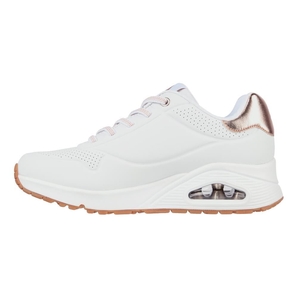 Zapatilla Urbana Mujer Skechers Uno Blanco image number 2.0