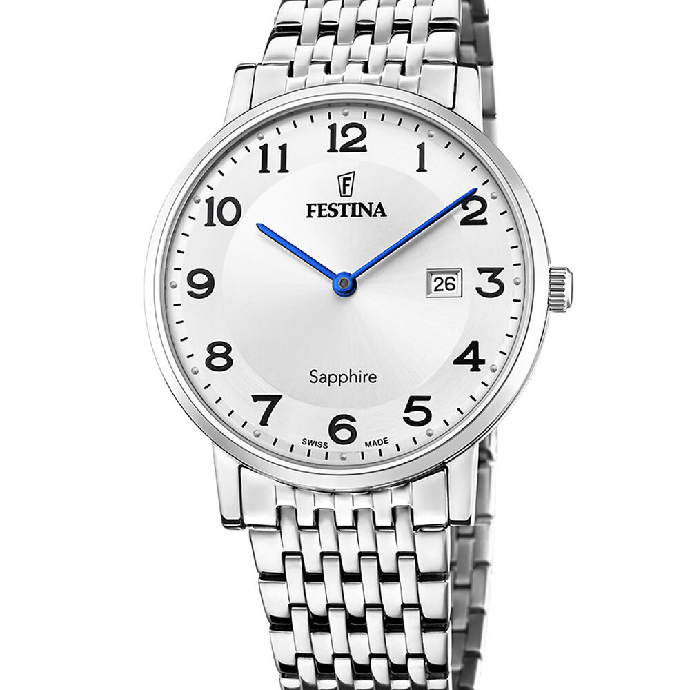 Reloj F20018/4 Festina Swiss Plateado Hombre Swiss Made image number 0.0