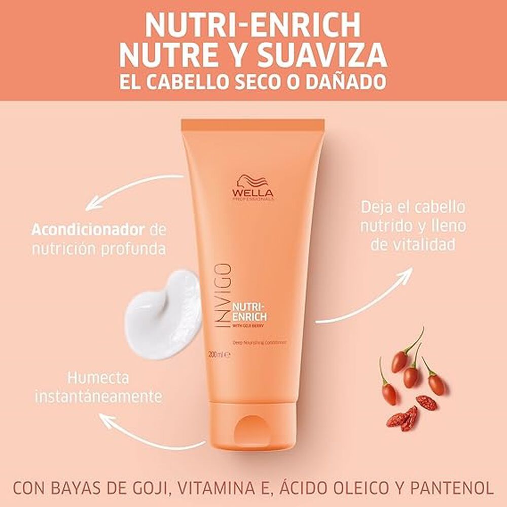 Acondicionador Invigo Nutri Enrich Wella 200 Ml Reparaci&oacute;n Profunda image number 1.0