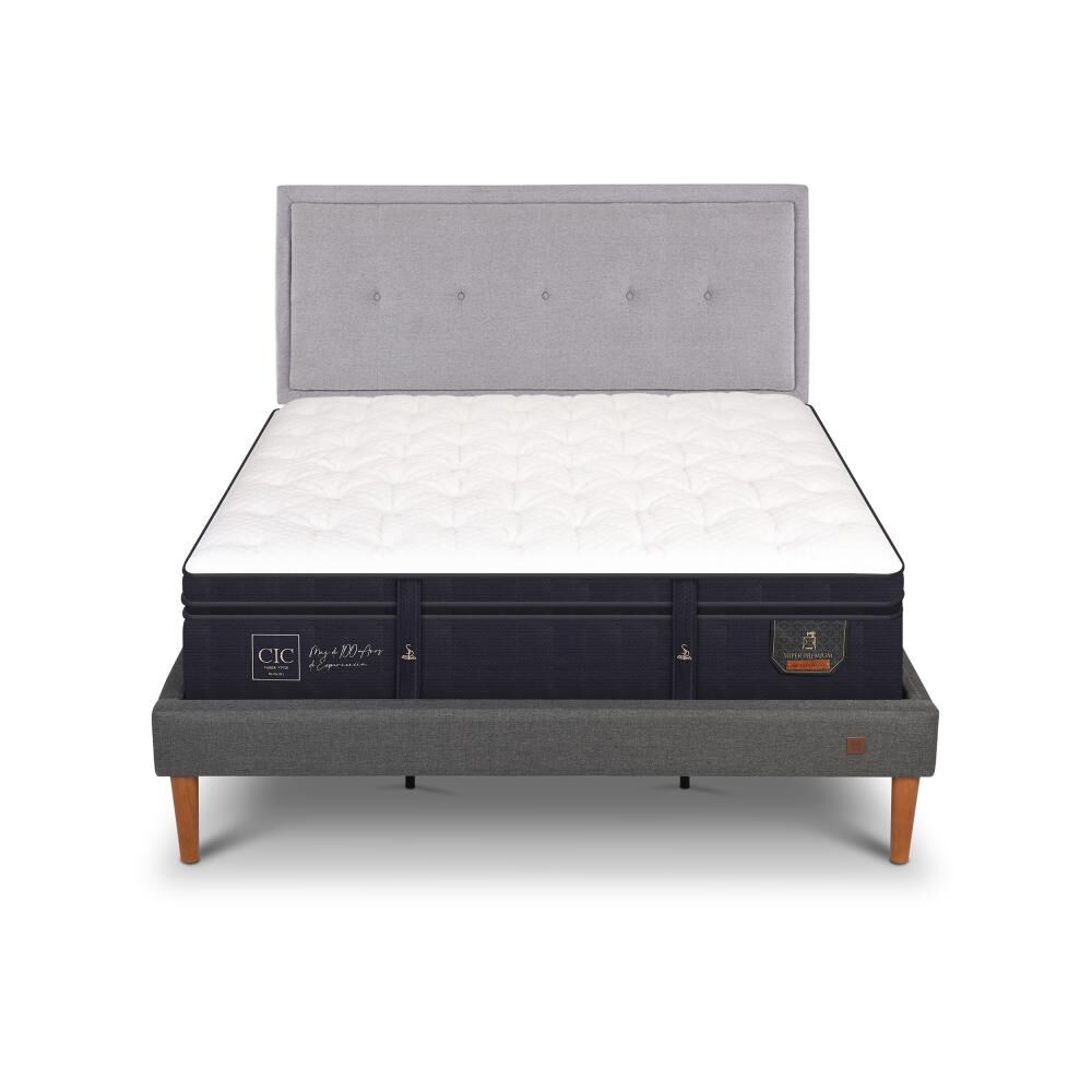 Cama Europea Cic Super Premium / King / Base Normal + Respaldo image number 0.0