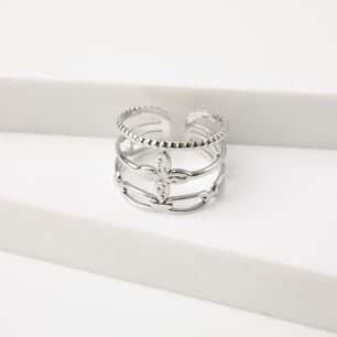 Anillo 19v69 Dorado Mujer Str446