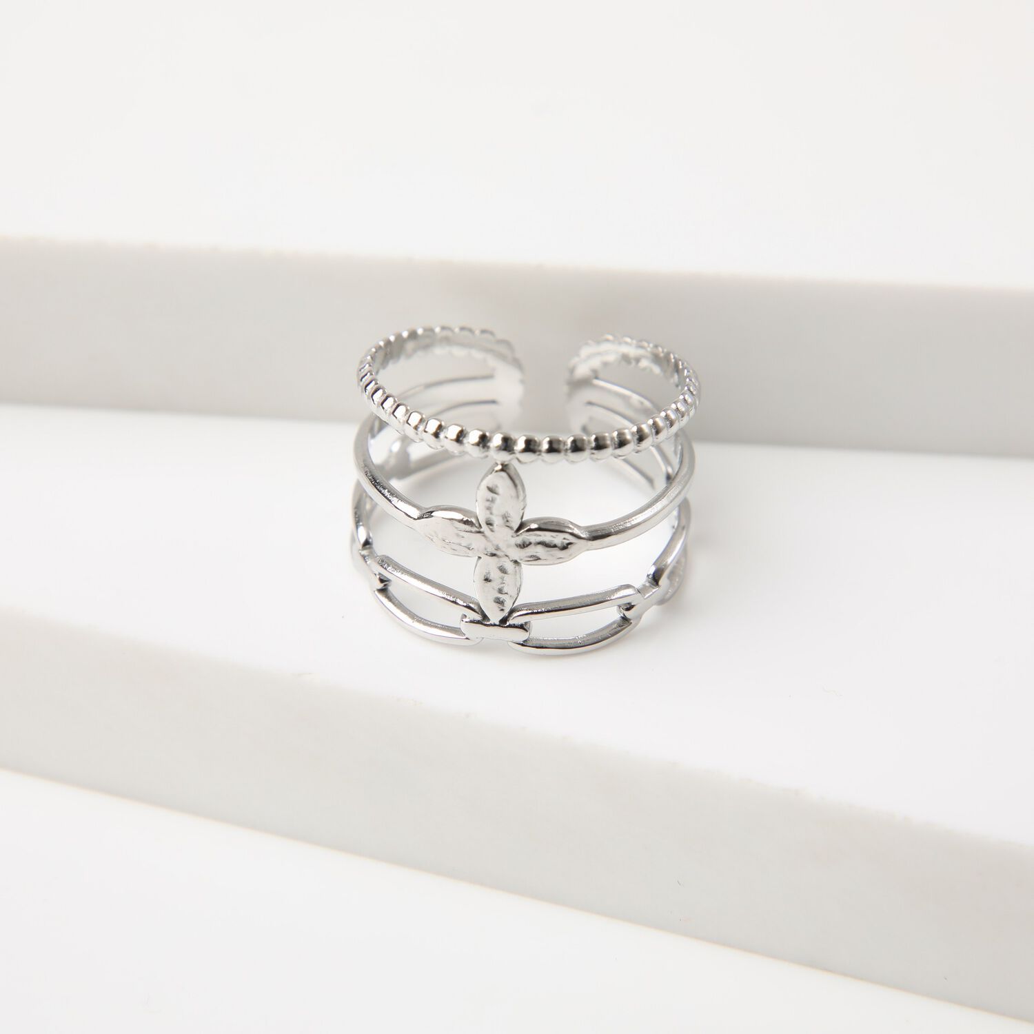 Anillo 19v69 Dorado Mujer Str446