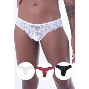 Pack 3x Colaless Encaje 2rios