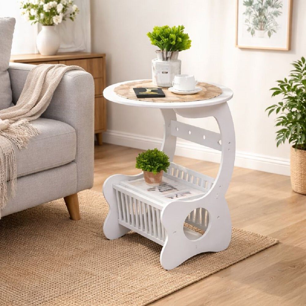 Velador Mesa Minimalista Auxiliar Revistero Hogar image number 1.0