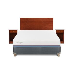 Cama Americana Cic Excellence Plus / 2 Plazas / Base Normal + Set De Maderas