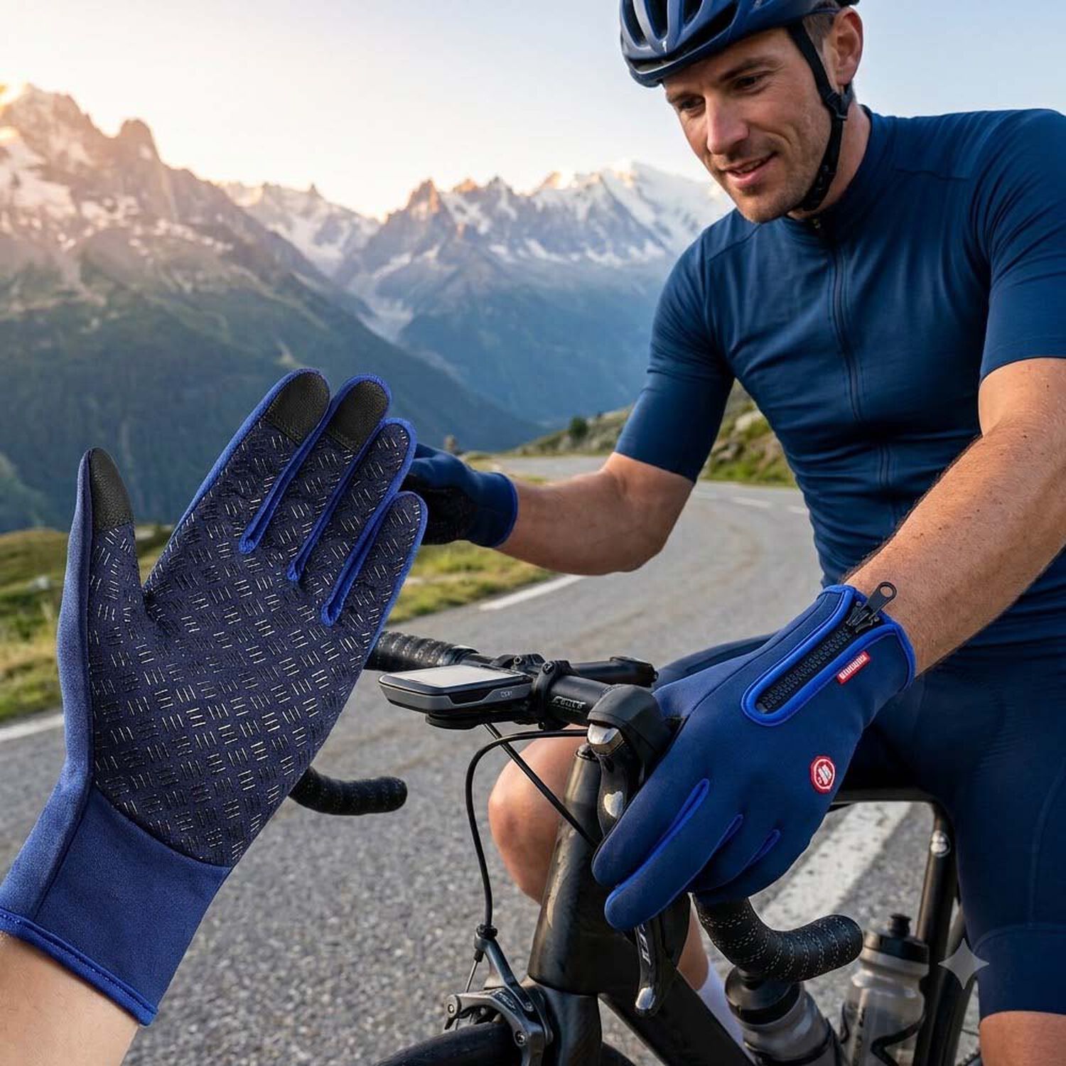 Guantes T&eacute;rmicos Unisex Azul image number 5.0