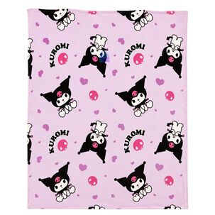 Manta Coral Dise&ntilde;o Kuromi 127x152cms Suave - Ps