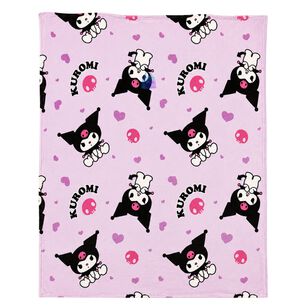 Manta Coral Dise&ntilde;o Kuromi 127x152cms Suave - Ps