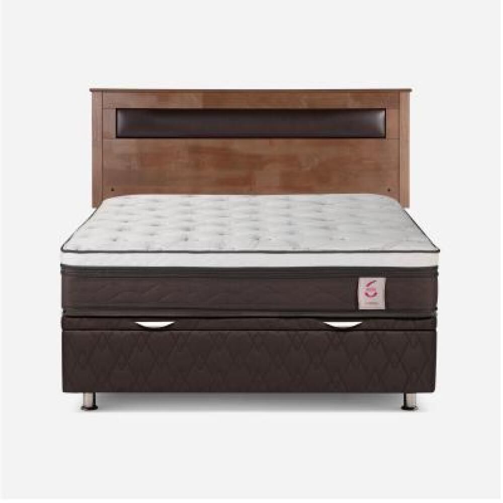 Cama Ba&uacute;l Rosen New Style 6 / 2 Plazas / Base Normal + Respaldo image number 5.0