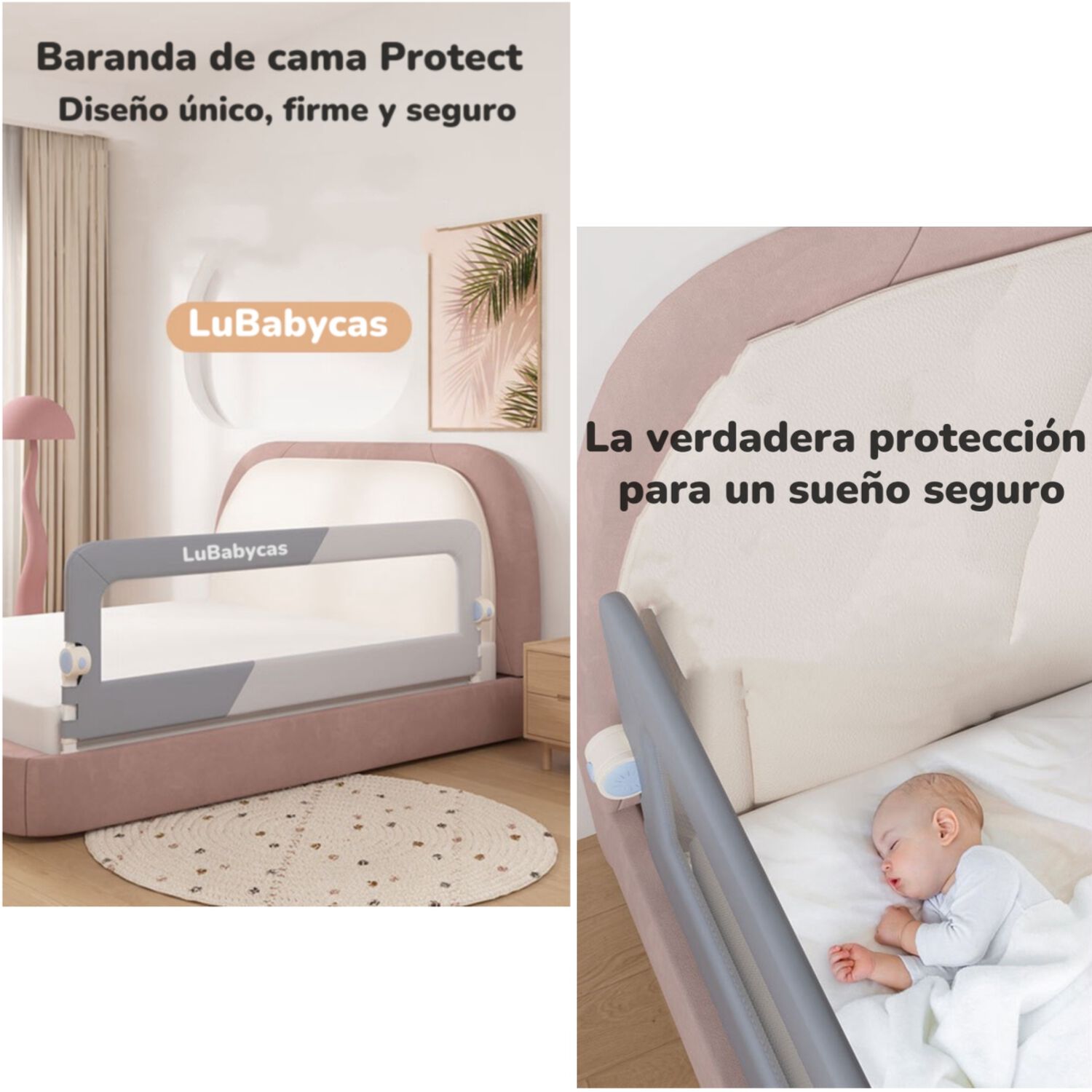 Pack 3 Barandas De Cama Plegable Cama 2 Plazas Lubabycas image number 5.0