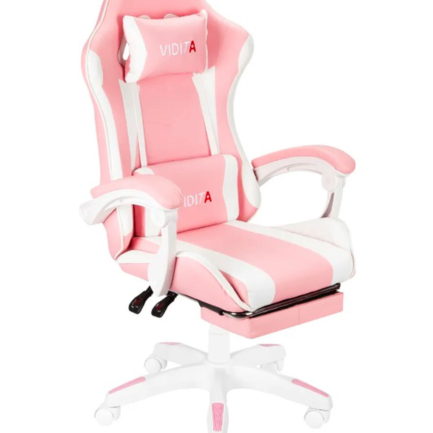 Silla Gamer Ergon&oacute;mica Rosa image number 0.0