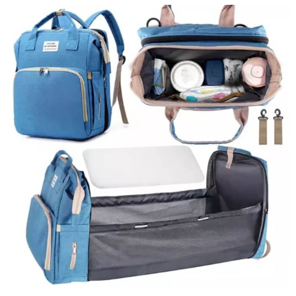 Mochila 3 En 1 Pa&ntilde;alera Cuna Y Mudador Port&aacute;til Para Beb&eacute;s image number 2.0
