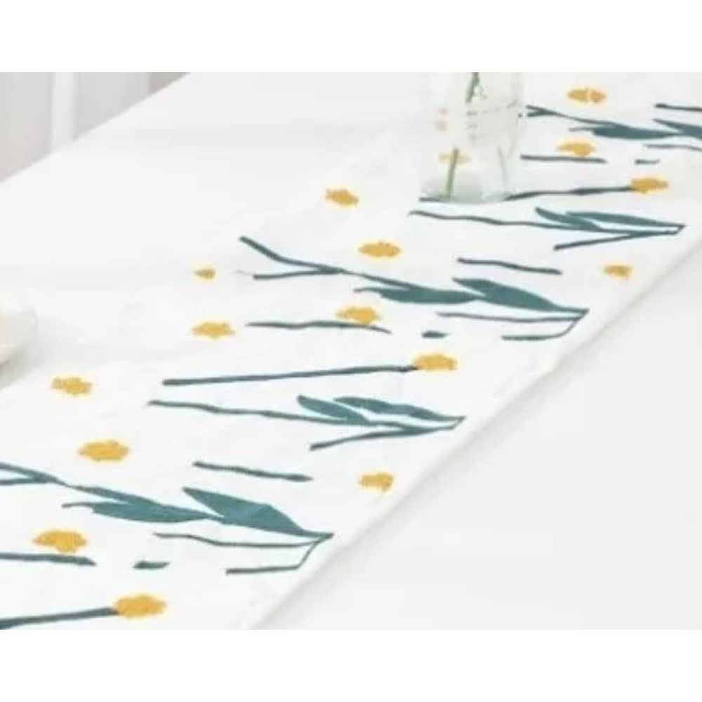 Camino De Mesa Bordado Medida 32x180cm Poliester Corredor image number 2.0