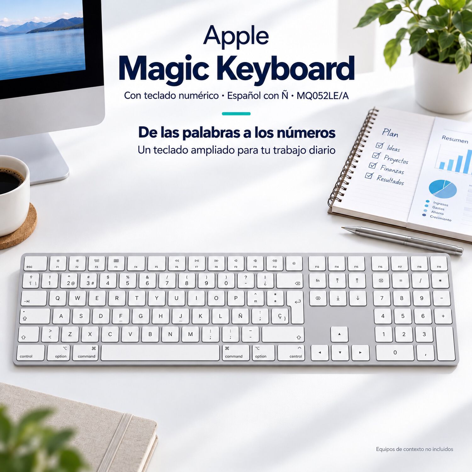 Apple Magic Keyboard Num&eacute;rico Espa&ntilde;ol Con &Ntilde; Mq052le/a image number 3.0