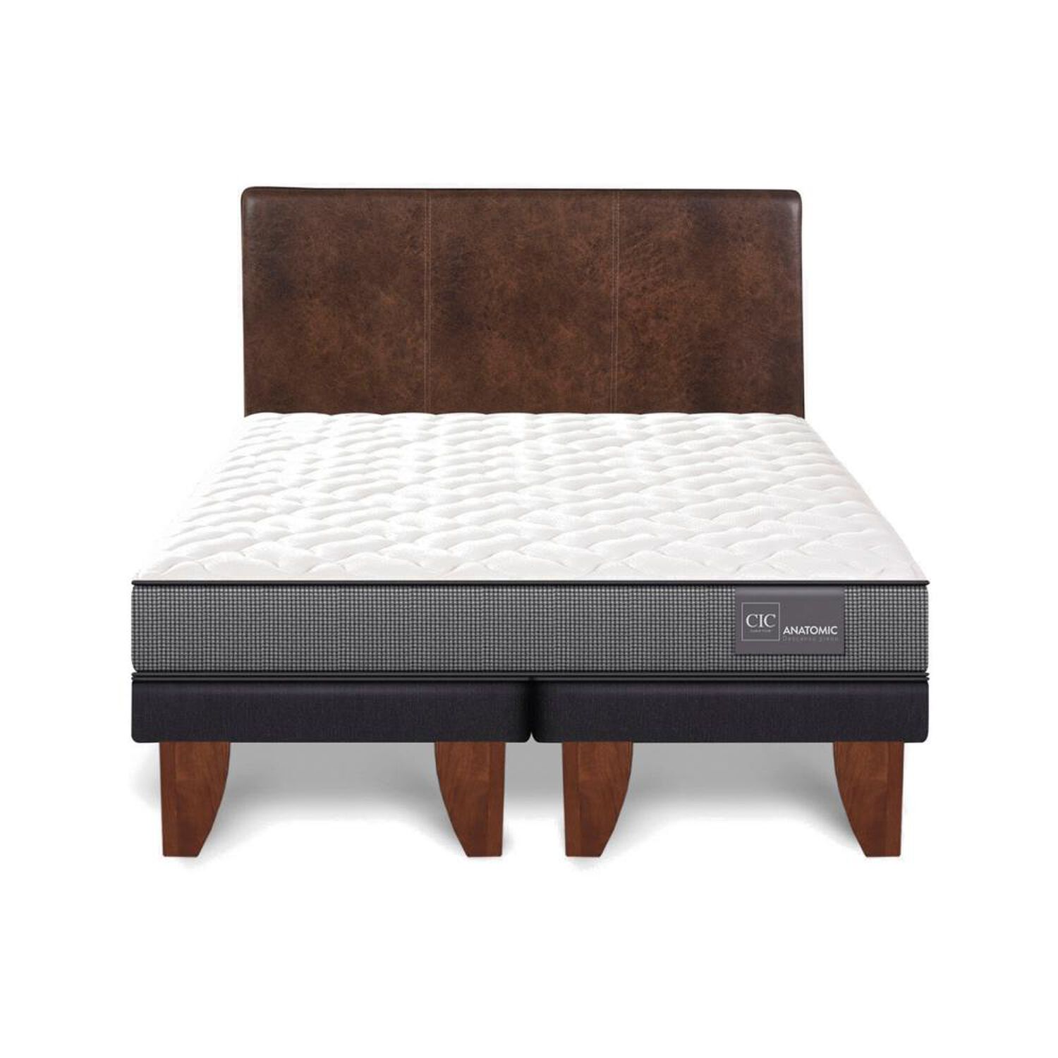 Cama Europea Cic Anatomic / 2 Plazas / Base Dividida + Respaldo image number 0.0