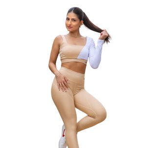 Conjunto Deportivo E531 Leggins + Buzo Corto