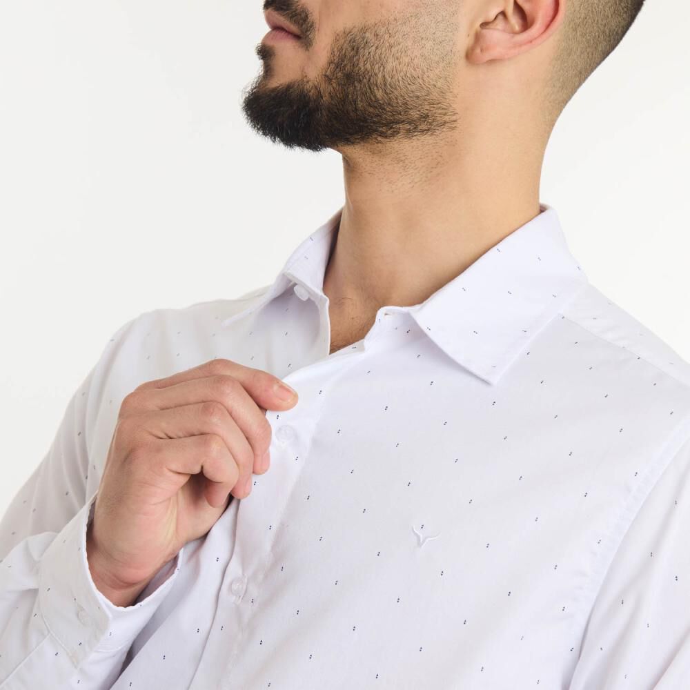 Camisa Lisa Manga Larga Hombre Az Black image number 4.0