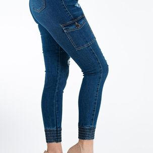 Jeans Cargo Elasticado Mujer