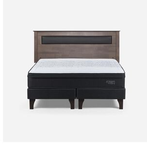Cama Europea Rosen Tempo / 2 Plazas / Base Dividida + Respaldo