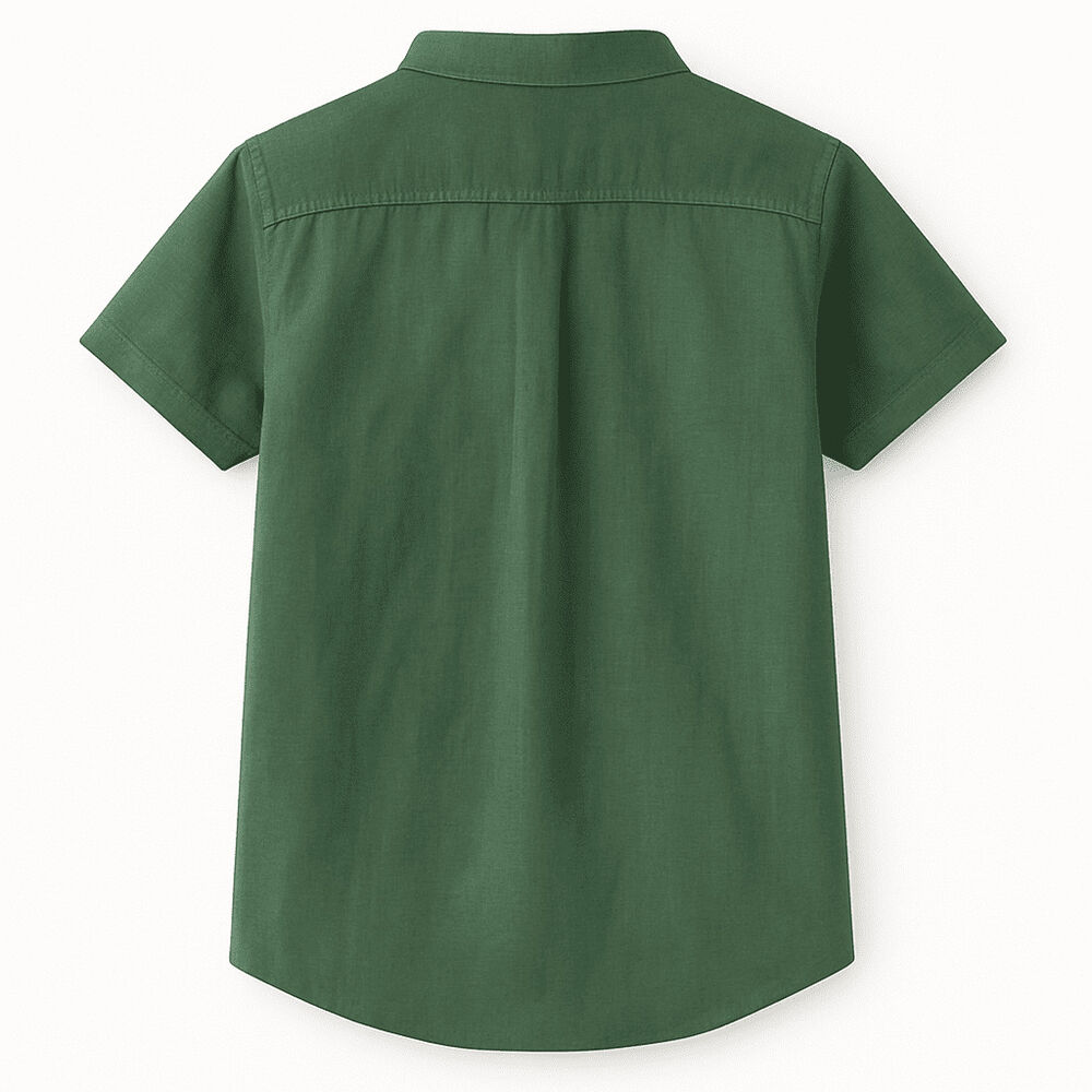 Camisa Niño Lino Manga Corta Fresca Y Elegante image number 1.0