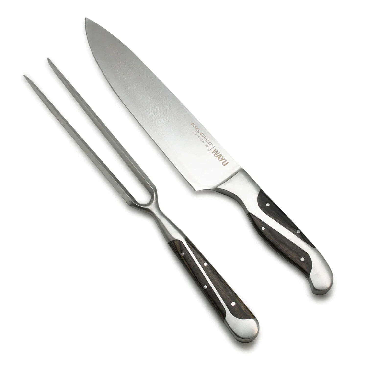 Set Parrillero Wayu Black Edition Cuchillo Con Pincho Premium image number 2.0