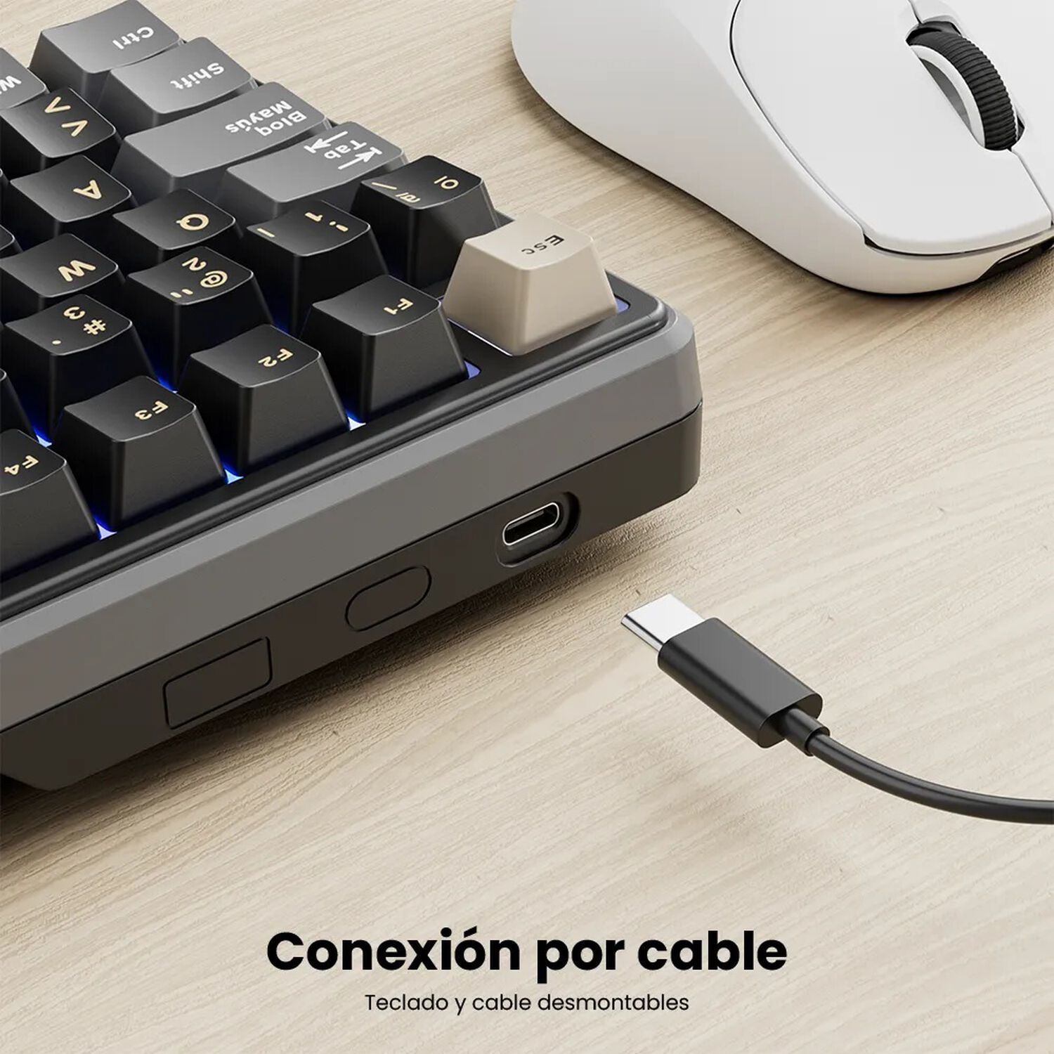 Teclado Mec&aacute;nico Rk X87 Phantom 87% Espa&ntilde;ol Rk image number 2.0