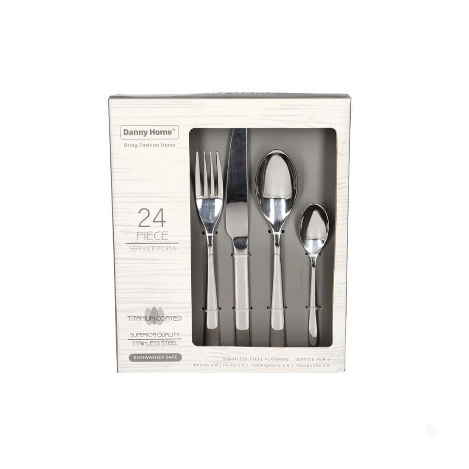 Set De Cubiertos 24 Pzs Acero Inoxidable image number 0.0
