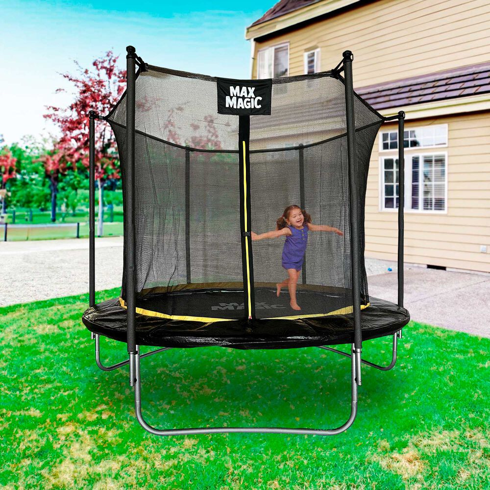 Cama El&aacute;stica Max Magic 244cm Negra Con Red De Seguridad image number 5.0