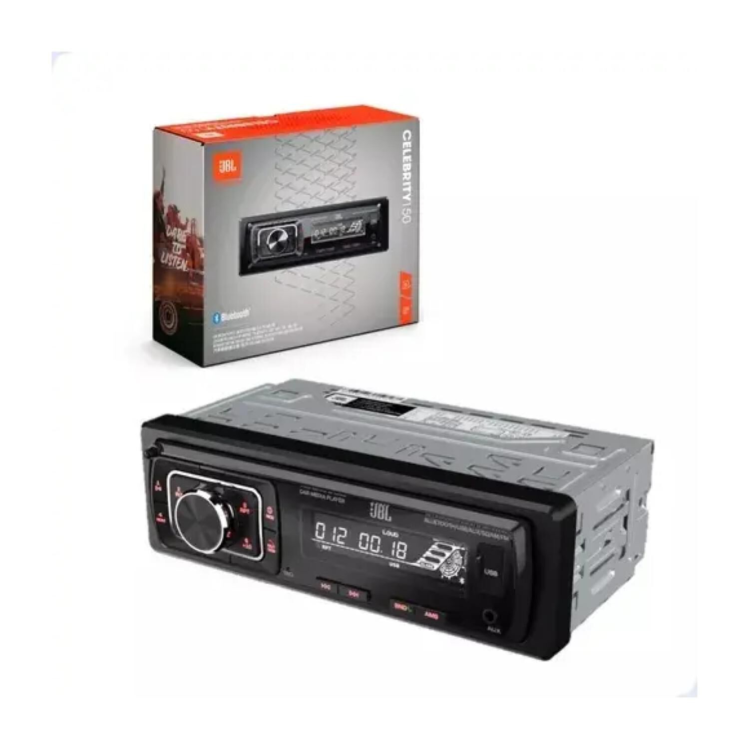 Radio 1 Din Bluetooth Usb Aux Fm Am Control Celebrity 150 Jbl image number 2.0