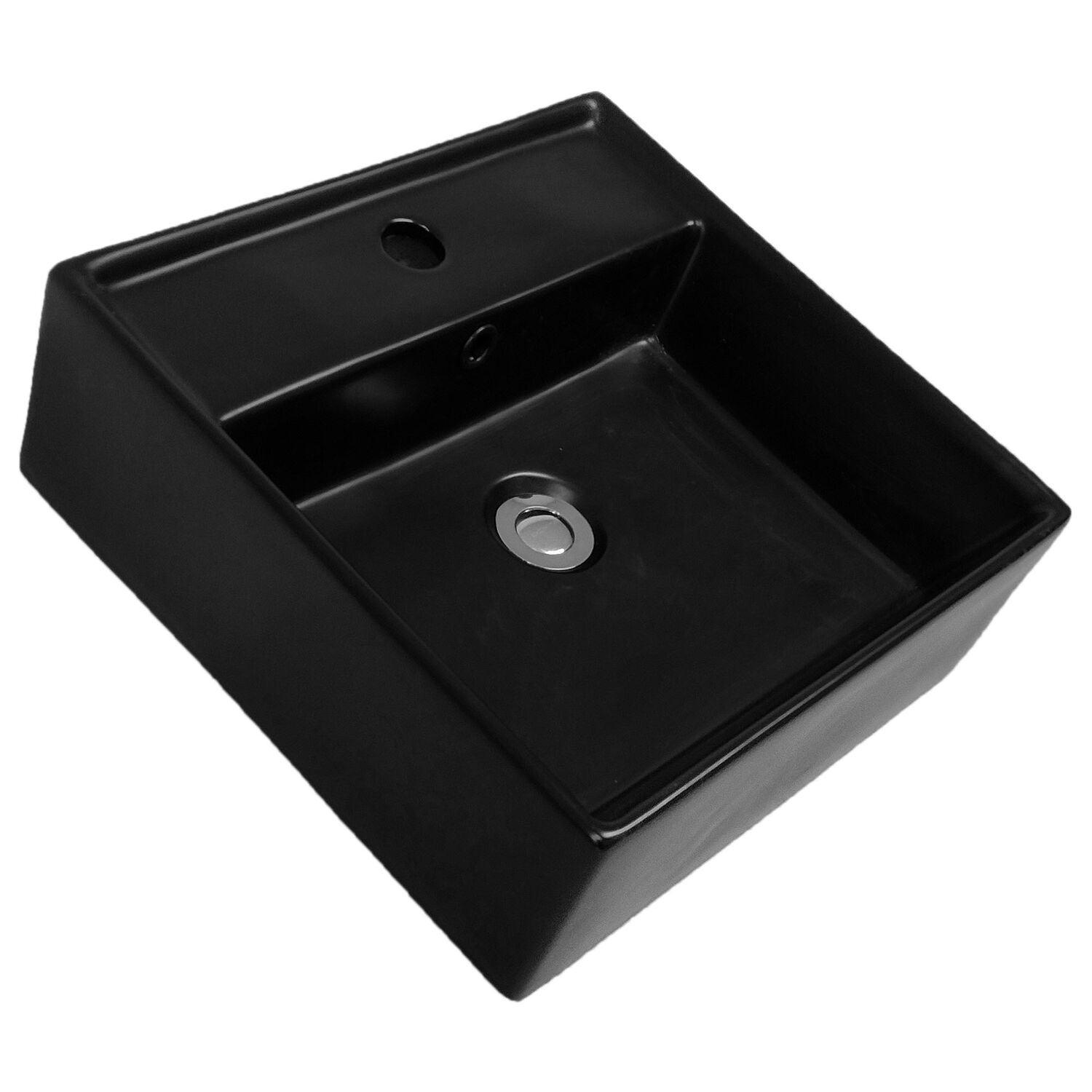Lavamanos Sobreponer Domsa Be5028 Negro 42x41x15cm image number 2.0
