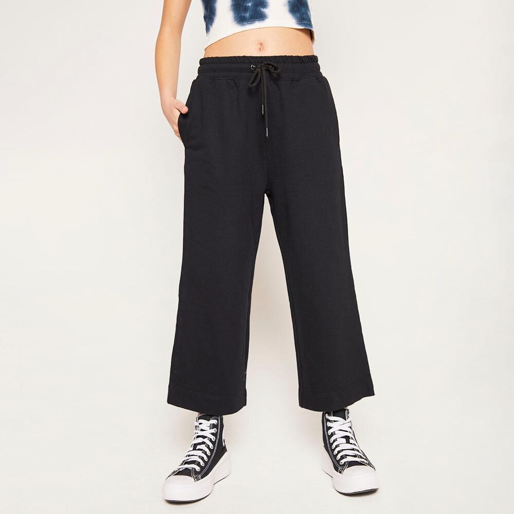 Pantalon De Buzo Crop Tiro Alto Relaxed Sin Cierre Mujer Freedom en Oferta  | Hites.com