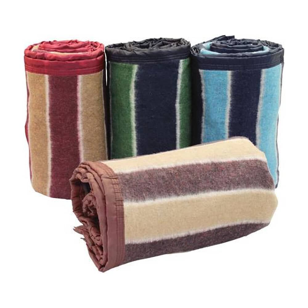 Frazada Andes Listada 1.5 Plaza Azul Celeste image number 2.0