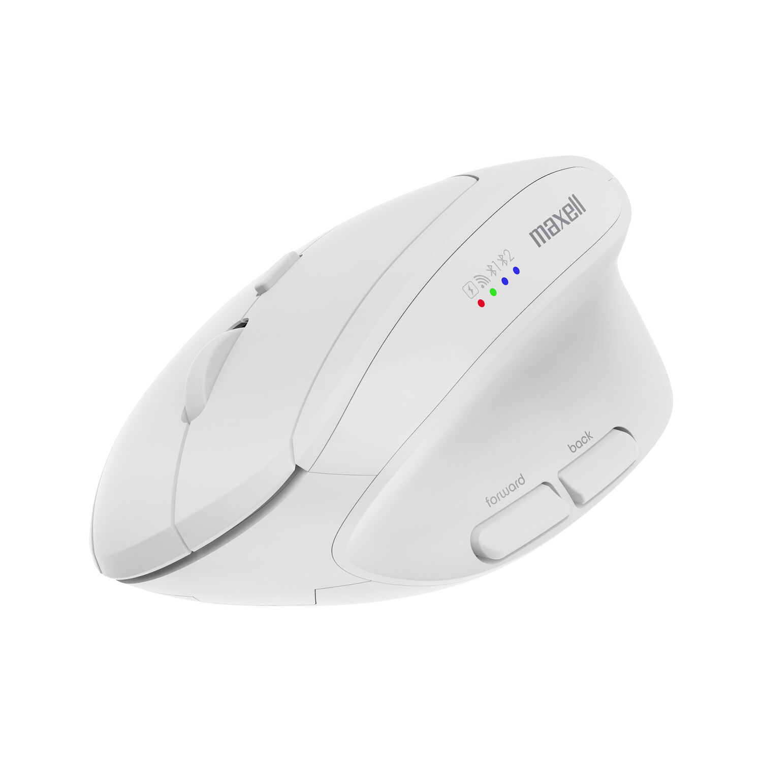 Mouse Vertical Bluetooth Ergon&oacute;mico Maxell 2400 Dpi Inal&aacute;mbrico Blanco image number 0.0