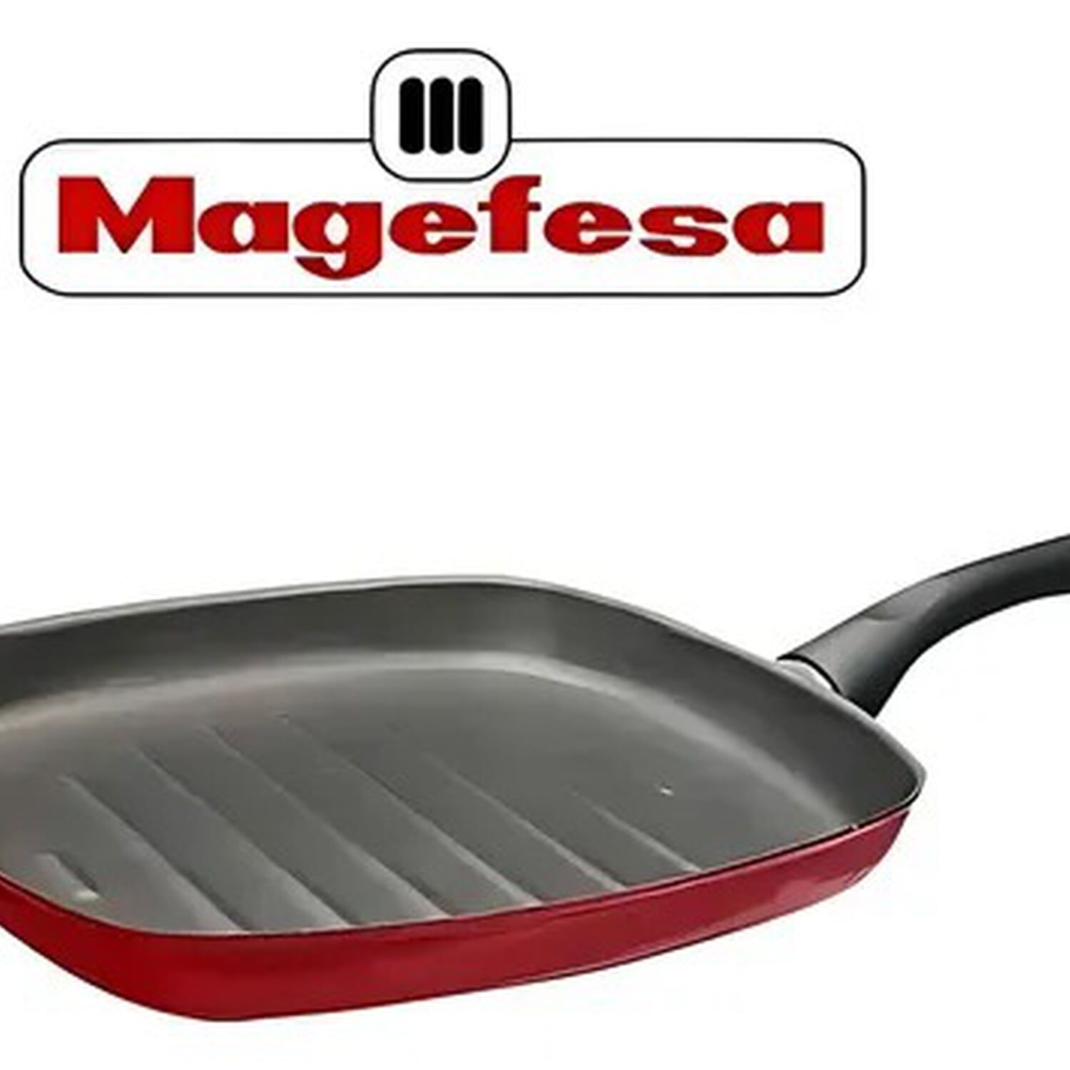 Sarten Asador Grill Bifera Antiadherente 27 Cm Acero Vitrificado Apto Para Todo Tipo De Fuego Coral Magefesa image number 7.0