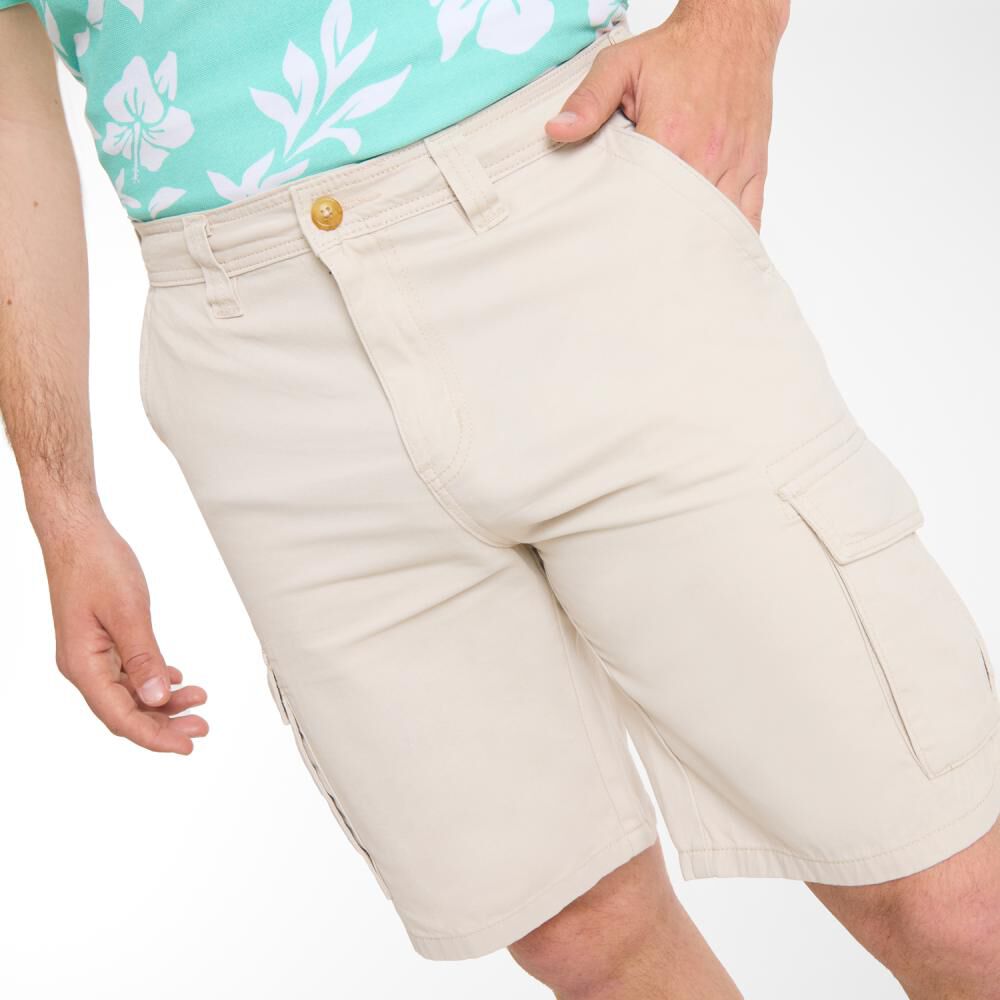 Bermuda Cargo Tiro Medio Regular Hombre Peroe image number 4.0