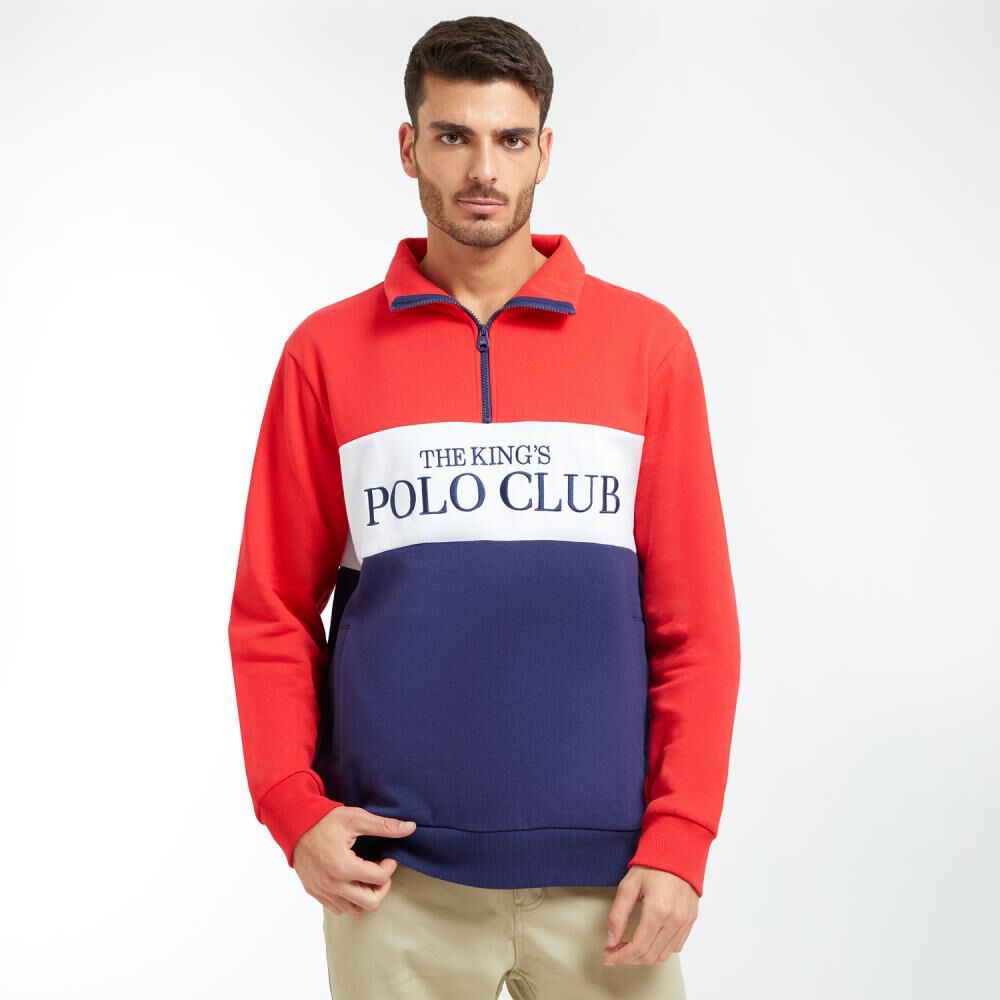 Polerón Regular Cuello Alto Medio Cierre Hombre The King's Polo Club image number 0.0