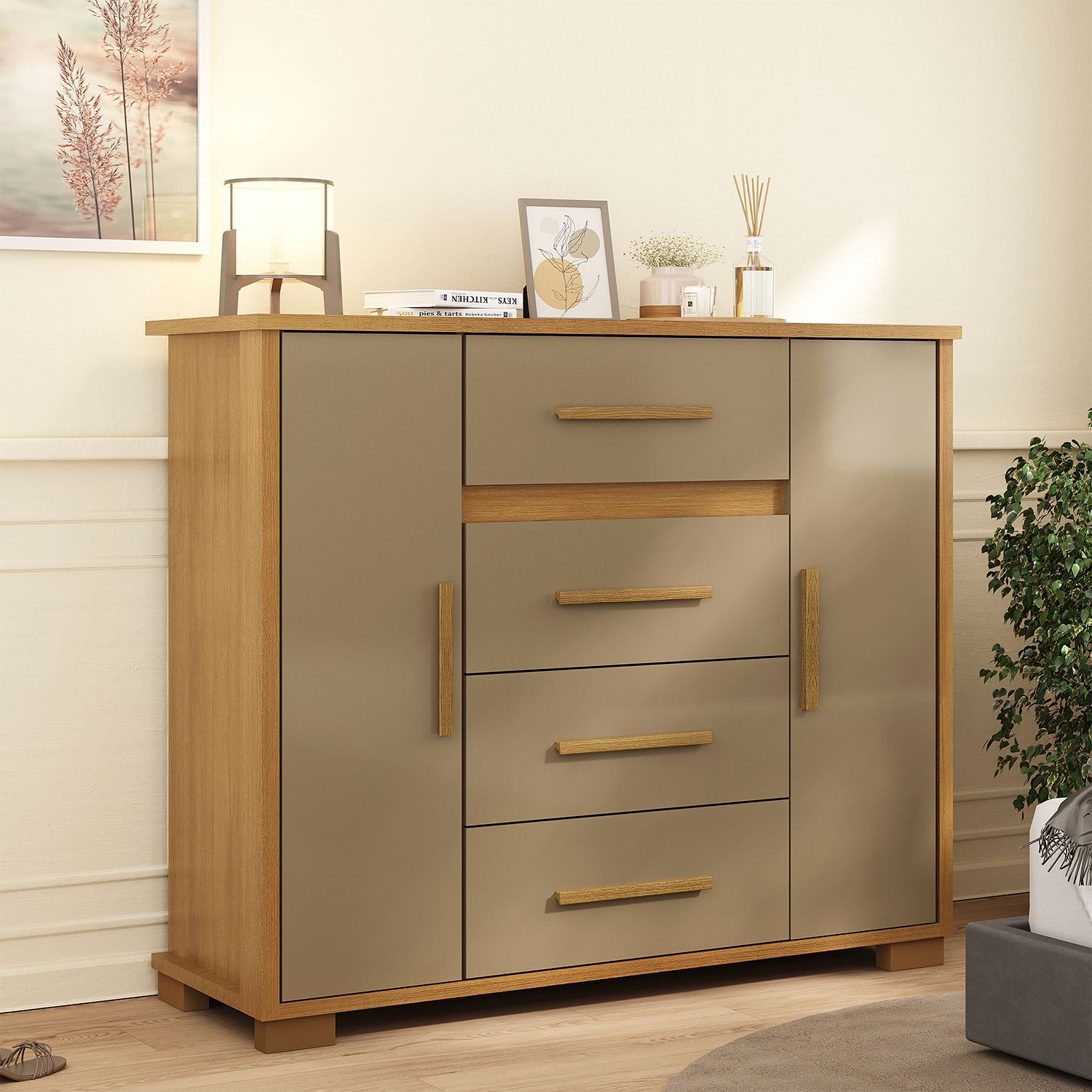 Comoda Di Poretti Design Kyra / 2 Puertas / 4 Cajones image number 2.0