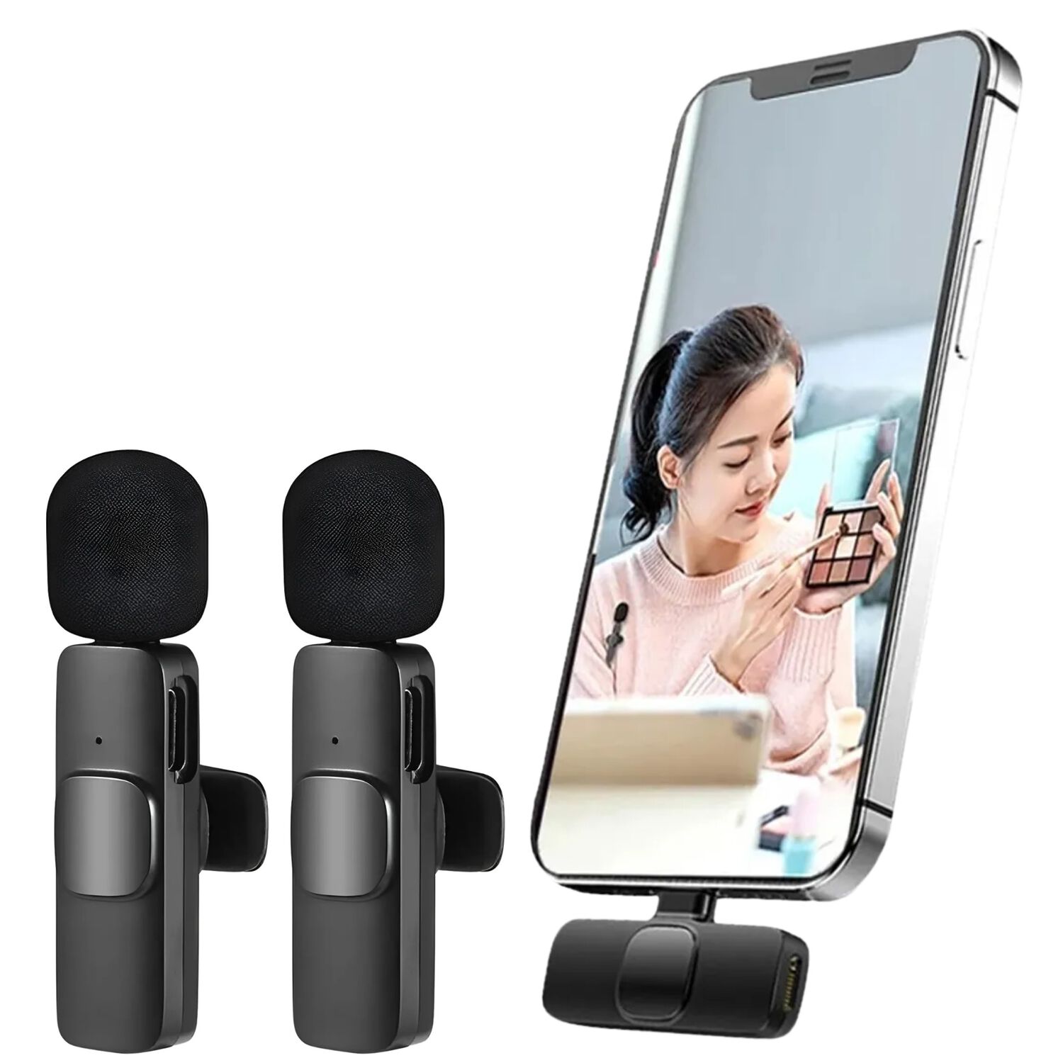 Pack De Micr&oacute;fonos Inal&aacute;mbricos Hifi De Smartphone Tm-300527 image number 0.0