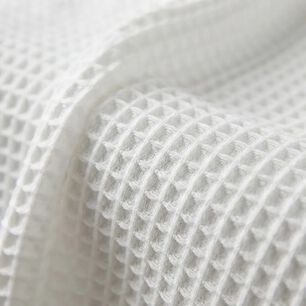 Manta Waffle De Algod&oacute;n 120 180 Cm Blanco