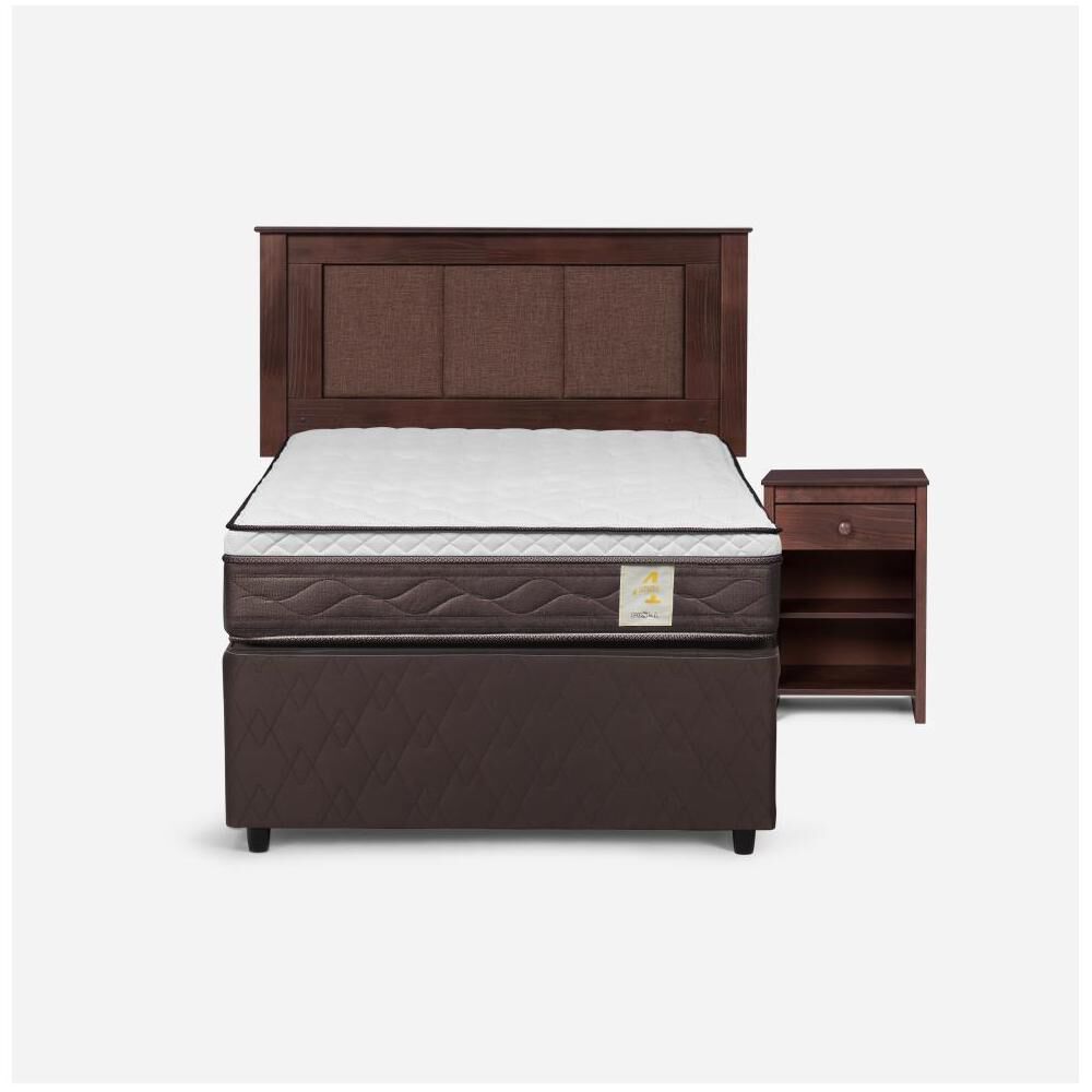 Cama Nido Rosen New Style 4 Plus / 1.5 Plazas / Base Normal + Set De Maderas image number 0.0