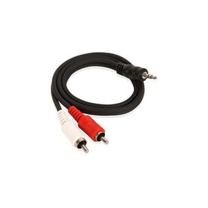 Cable De Audio Aux 2x1 (3.5mm A Rca) Cav02 Hifi