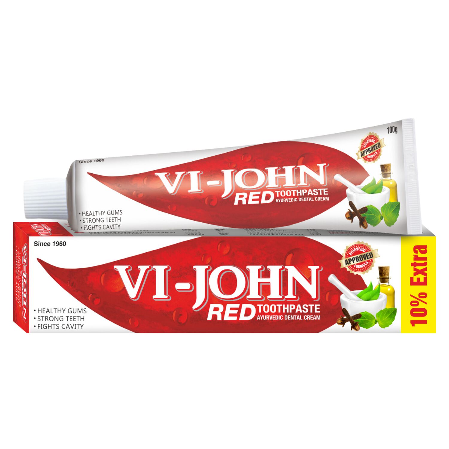 Vi John Pasta Dental Red 100 Gr image number 0.0