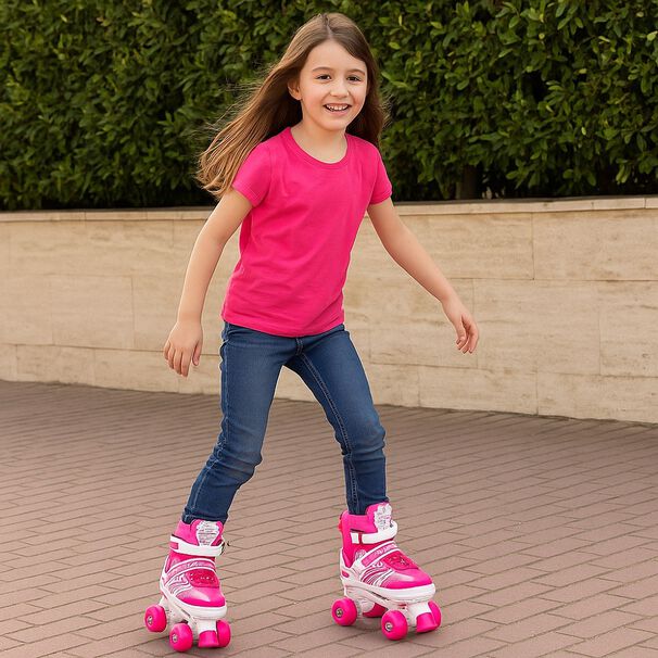 Patines Art&iacute;sticos Infantiles Ajustables 4 Ruedas
