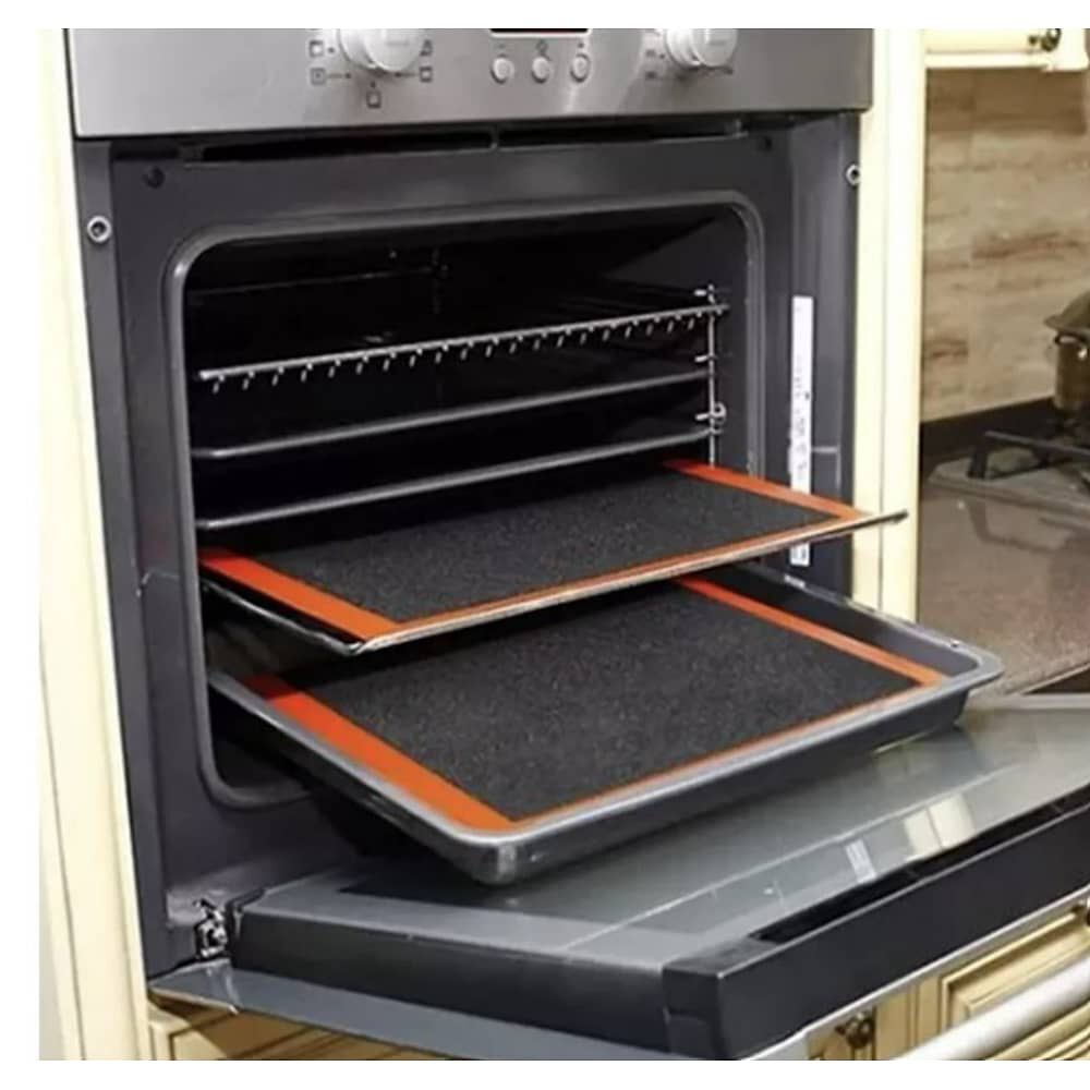 2 Laminas De Silicona Tapete Horno Microperforado 30x40cm image number 1.0