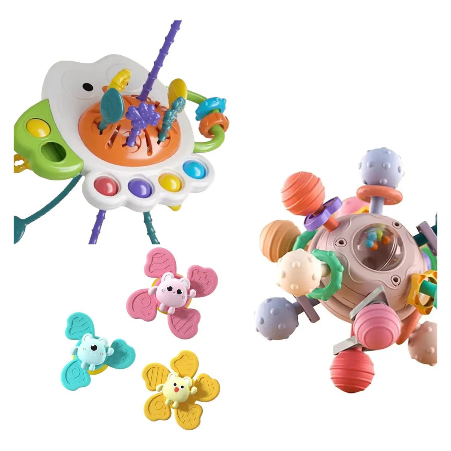Pack De Estimulaci&oacute;n Temprana Para Beb&eacute;s Sonajeros Multicolor Laberinto image number 0.0