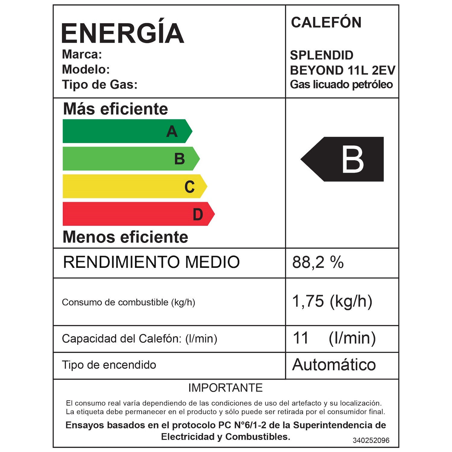 Calefont Gas Licuado 11l T. Natural + Bomba Presurizadora image number 3.0