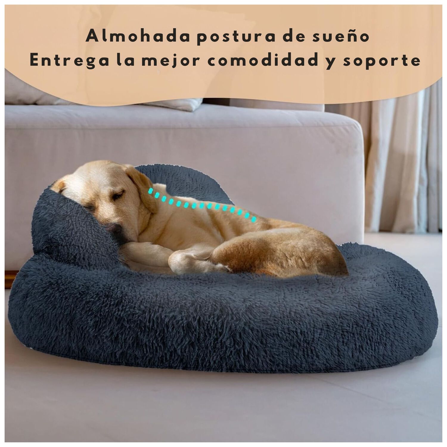 Cama Mascota Grande Yep Perro Xl Antiestr&eacute;s Y Ronquido image number 2.0