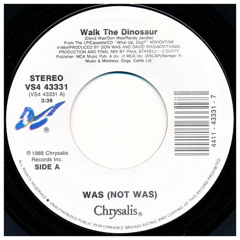 Was (not Was) - Walk The Dinossaur | 7" Single Vinilo Usado image number 0.0