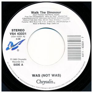 Was (not Was) - Walk The Dinossaur | 7" Single Vinilo Usado