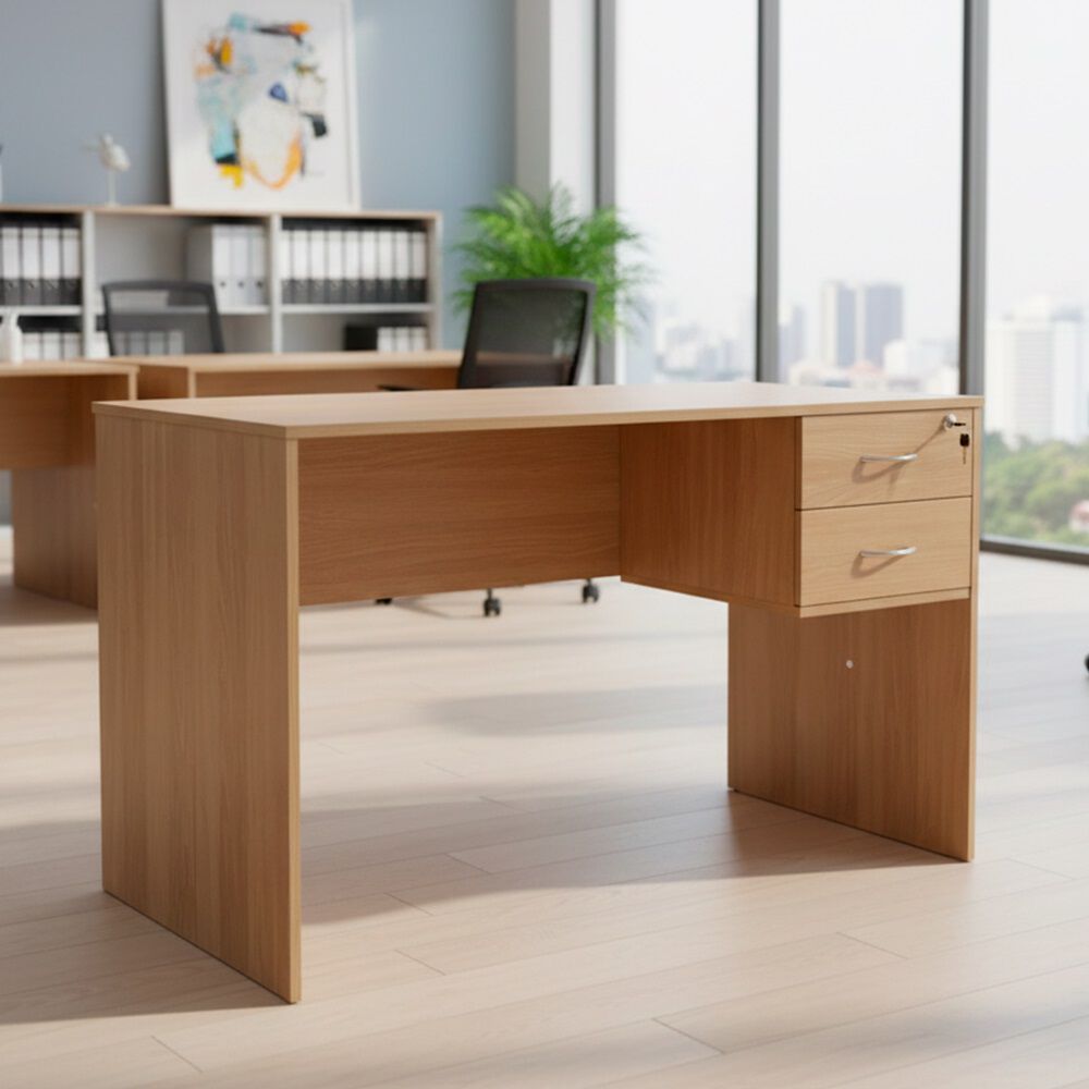 Escritorio 120cm Con 2 Cajones Jerez image number 0.0